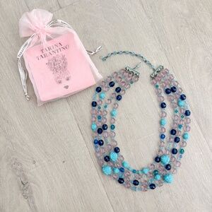 Tarina Tarantino Couture Multi-Strand Lucite Necklace